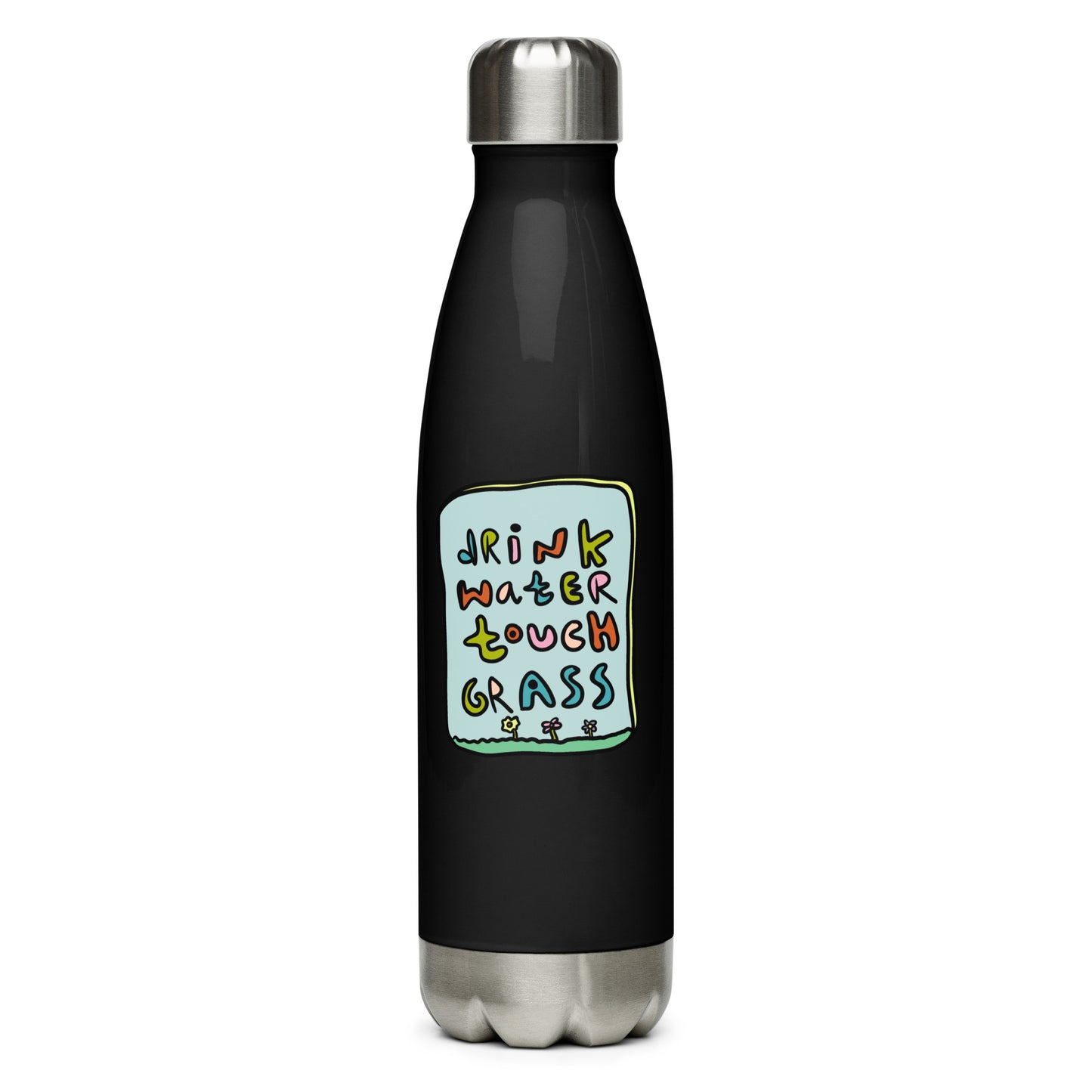 DRINK WATER TOUCH (GR)ASS Stainless Steel Water Bottle