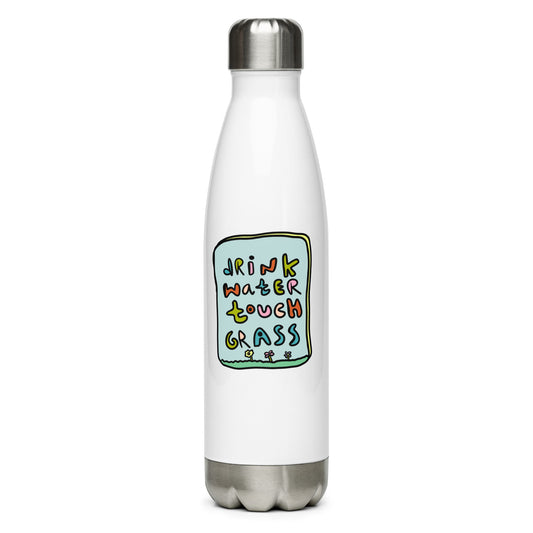 DRINK WATER TOUCH (GR)ASS Stainless Steel Water Bottle